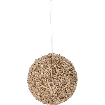 Vánoce Bloomingville, Baňka Nicolet, 9 cm, zlatá - Formadore