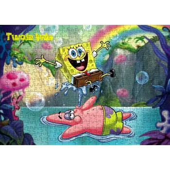 Puzzle Puzzle se Spongebobem 96 dílků + jméno -