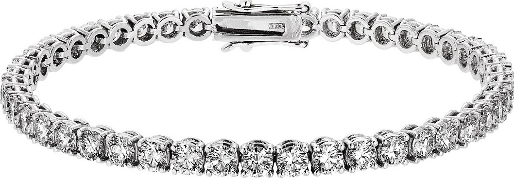 Tiami Tenisový náramek z bílého zlata s diamanty Brilliant (9,63 ct)