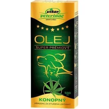 Oleje a tuky pro kočky, pro psy Vitar olej 500 ml 530 g 1 ks