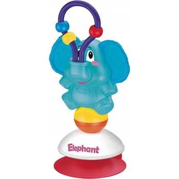Hračka pro kojence Chrastítko s přísavkou Smily Play slon