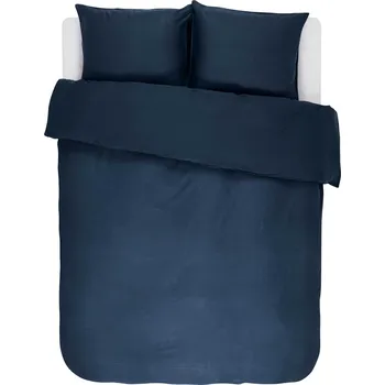 Povlečení Essenza, Povlečení Minte se 2 povlaky na polštář 60 x 70 cm na záložku bez zapínání 240 x 220 cm tmavomodré - Formadore