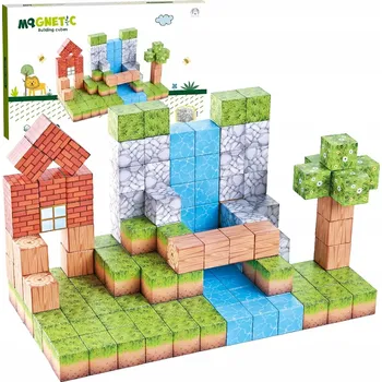 ostatní stavebnice Sada magnetických Stavebnice , 157 vzdělávacích prvků pro děti