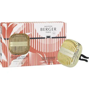 Maison Berger Paris, Vonný difuzér do auta Cannelo s vůní Exquisite Sparkle zlatý - Formadore