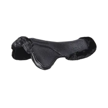 Gelová podložka s umělým beránkem Waldhausen černá Barva: černá