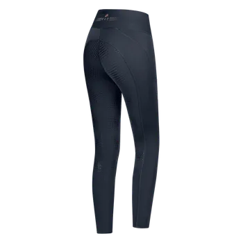 Jezdecké kalhoty Termo jezdecké legíny E–L–T MILLA – silikonový sed Barva: černá, Velikost: 42