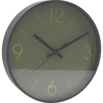 Hodiny House Doctor, Nástěnné hodiny Time tmavě zelené - Formadore