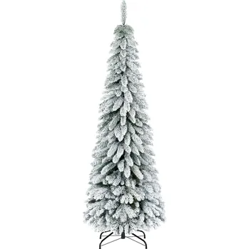 Vánoční stromek HOMCOM Umělý vánoční stromek 180 cm | zelený + bílý