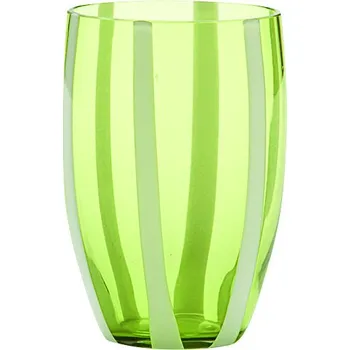 Sklenice Zafferano, Skleněný pohár Gessato 320 ml zelené jablko - Formadore
