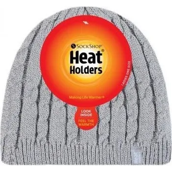 Oblečení a móda Heat Holders čepice Alesund s podšívkou HEATWEAVER Barva: šedá