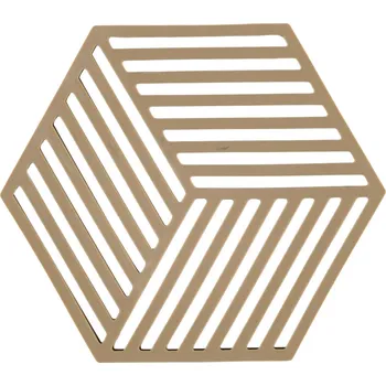 Úložný box Zone Denmark, Podložka pod horké nádobí Hexagon tmavě béžová - Formadore