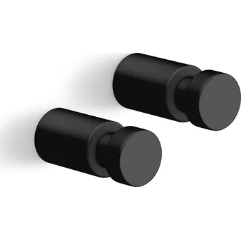 Věšák Zack, Věšáky Aivo práškově lakovaná ocel 1,9 cm černé 2 ks - Formadore