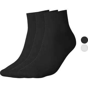 Dámské ponožky esmara® Dámské nízké ponožky s BIO bavlnou, 3 páry