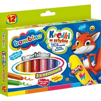Pastelka Pastelky BAMBINO Twisted PASTELKY , 12 barev