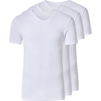 Pánské tričko esmara Men Pánské spodní triko, 3 kusy ("V" výstřih, bílá, 7/XL)