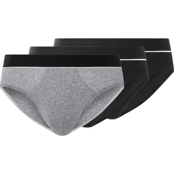 Slipy esmara Men Pánské slipy s BIO bavlnou, 3 kusy (černá/šedá, 8/XXL)