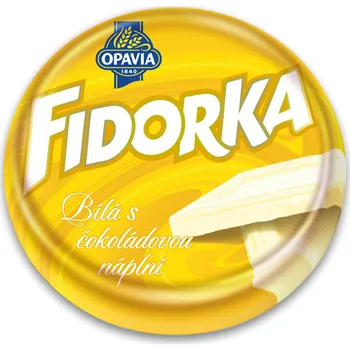 Opavia Fidorka Bílá s vanilkovou náplní 30g cena za kartonové balení (Kartonové balení : 30 ks)