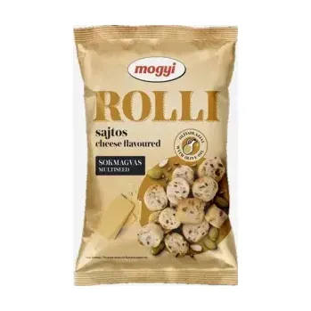 Slaná pochutina Rolli - vícezrnné chlebové krekry se sýrovou příchutí 65 g