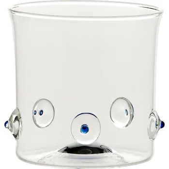 Sklenice Zafferano, Skleněný pohár Patèa 380 ml sytě modrý - Formadore