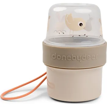 Svačinový box Done by deer, Svačinová krabička Birdee oboustranná S písková - Formadore