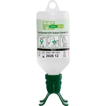 Lékárnička Láhev na výplach očí Duo, s 500 ml 0,9 % roztokem kuchyňské soli (Natriumchlorid)