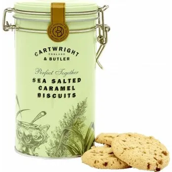 Cartwright & Butler CARTWRIGHT & BUTLER Sušenky se slaným karamelem v kovové dóze 200g 4488