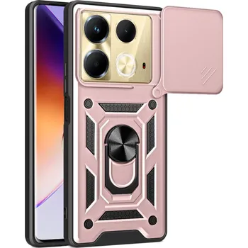 Pouzdro na mobilní telefon Techsuit CamShield Series pouzdro pro Infinix Note 40 růžově zlatá
