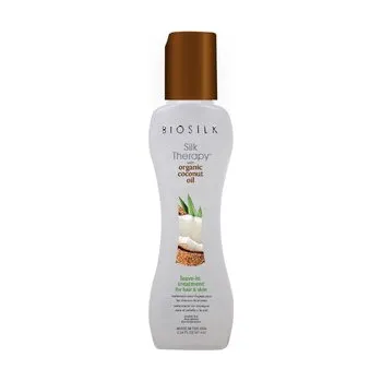Vlasová regenerace BioSilk Organic Coconut Oil Leave-In Treatment bezoplachová péče pro suché vlasy 67 ml