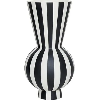 Bytová dekorace OYOY, Váza Toppu, 28 cm, černo-bílá - Formadore