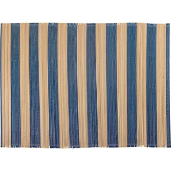 Stolování Bloomingville, Podtácky pod talíře Marola 35 x 45 cm béžovo-modré 4 ks - Formadore