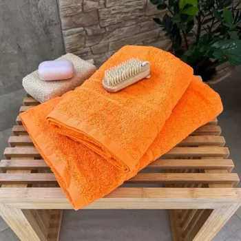 Povlečení Froté osuška HOTEL 500g - Oranžová 70x140