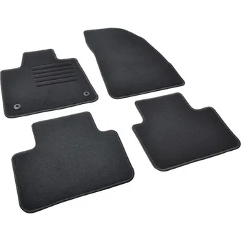 autokoberec Autokoberce textilní přesné černé / černé obšití - Volvo EX30 (2023-) 5-sedadel