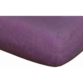 Bytový textil Prostěradlo froté 220g 80x200 cm purpur