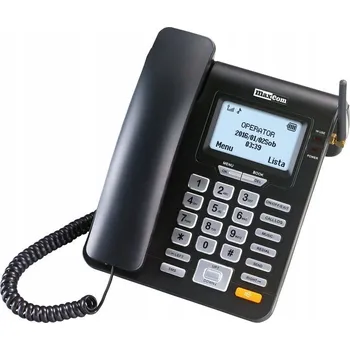 Stolní telefon Stacionární telefon Maxcom MM28D SIM, hlasitý odposlech, SMS, identifikace volajícího