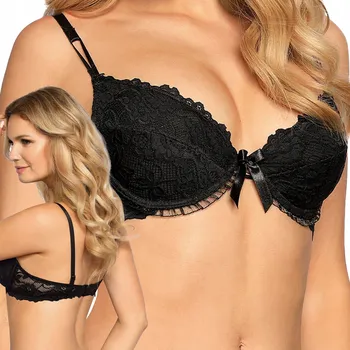 Podprsenka Černá push-up podprsenka Róża, velikost 70B