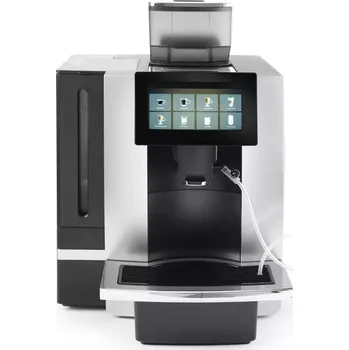 Kávovar Automatický kávovar s dotykovou obrazovkou, HENDI, Stříbrná, 230V/2700W, 390x511x(H)582mm | 208540