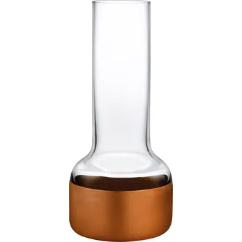 Váza Nude, Váza Contour s měděnou základnou 20 cm transparentní - Formadore