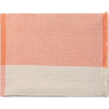 deka Marc O'Polo, Pléd Erlend s kostičkami 200 x 200 cm hnědo-oranžový - Formadore