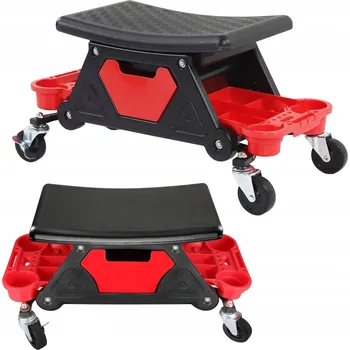 DÍLENSKÁ STOLIČKA TABURET S KOLEČKY OTOČNÁ 360°