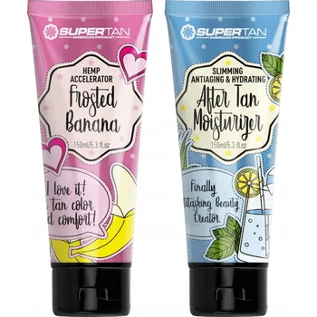 Opalování SUPERTAN FROSTED BANANA 1x 150 Ml URYCHLOVAČ OPALOVÁNÍ + 150 Ml PÉČE PO OPALOVÁNÍ