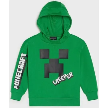 Chlapecké oblečení Sinsay - Mikina s potiskem Minecraft - zelená - 066HG-77X - 066HG-77X-128