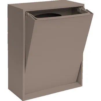 Odpadkový koš ReCollector, Nástěnný koš na tříděný odpad ReCollector Recycling Box, hnědý - Formadore