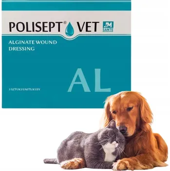 Kosmetika pro psa JM SANTE POLISEPT VET AL obvaz na rány pro psy a kočky 3 obvazy