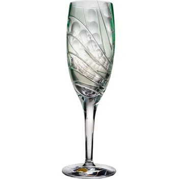 Sklenice Barevná broušená sklenice na šampaňské, Glamour Crystal, 160 ml, 6 ks