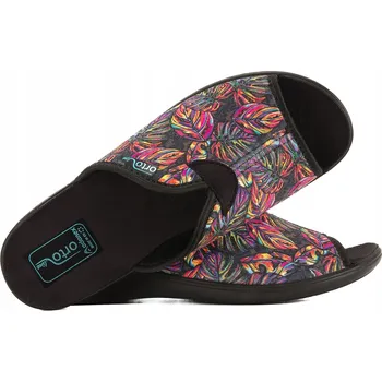 Dámská obuv ADANEX 29609 TEXTILNÍ DOMÁCÍ SANDÁLE PANTOFLE PANTOFLE NA VBOČENÝ PALEC ORTOline 37