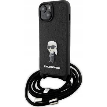Pouzdro na mobilní telefon Zadní Kryt Karl Lagerfeld pro Apple iPhone 15 černý
