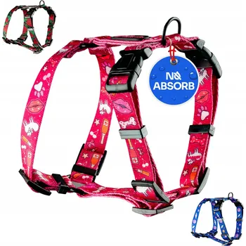 Postroj pro psa Postroj Guard pro střední psy, lehký, nastavitelný, NO ABSORB, Champagne Kiss M