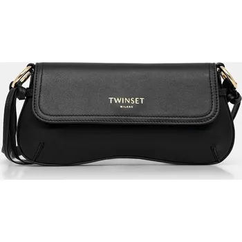 Kabelka Kožená kabelka Twinset 261TB7111 černá 99X, vel. ONE SIZE