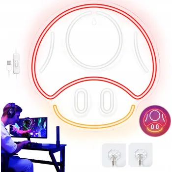 Lampička Lampička Gamepad Multicolor na plexi, stmívač + USB dekorace dárek neon