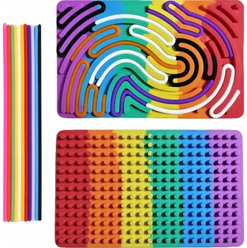 Hračka hračka AMT silikonová, vícebarevná, senzorická